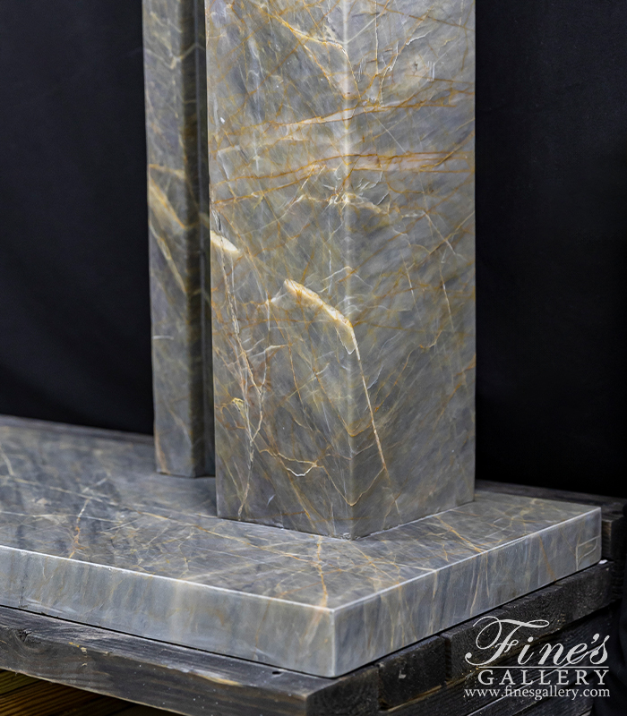 Marble Fireplaces  - Contemporary Surround In Breccia Antique Marble.  - MFP-2298